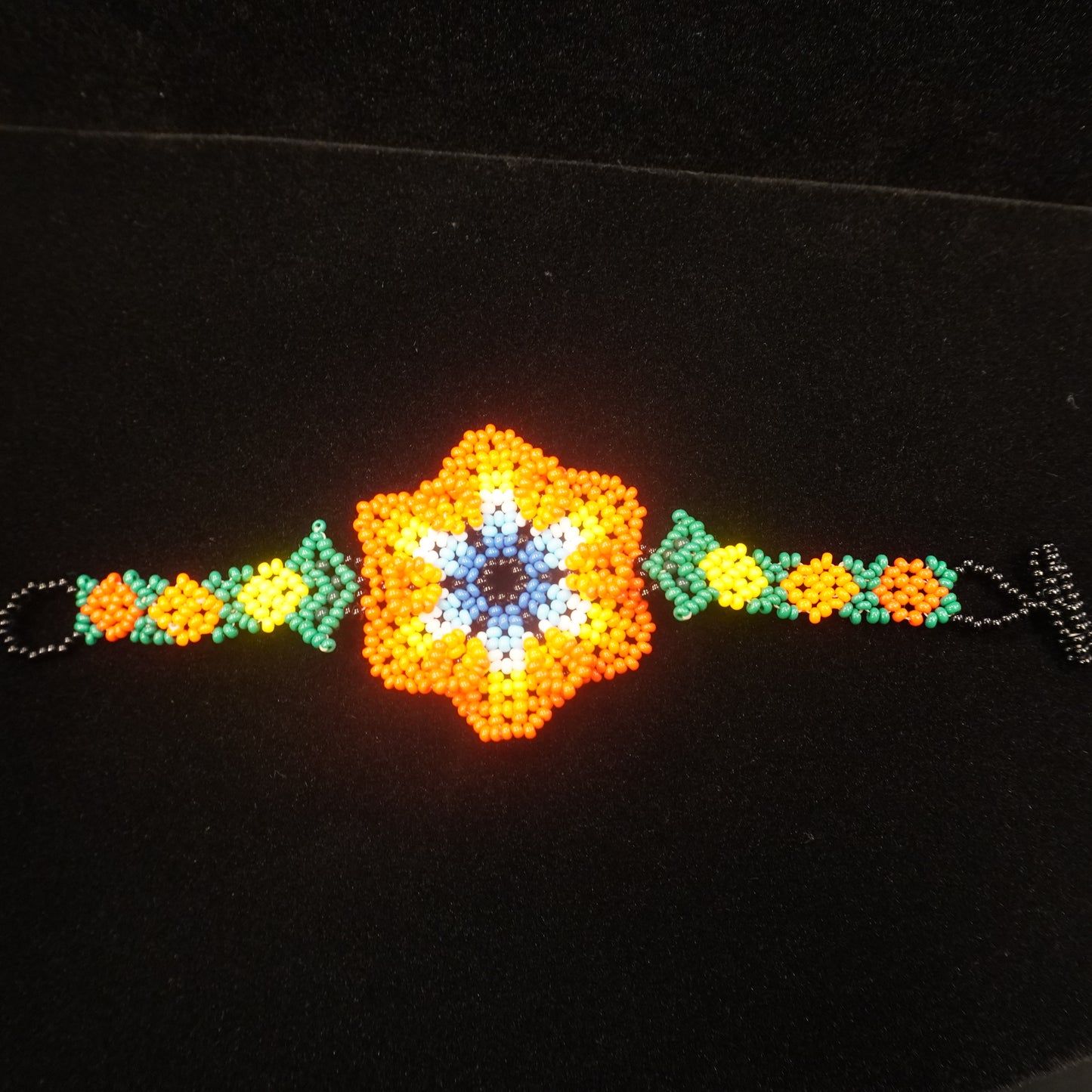 Handmade Mexican hummingbird necklace